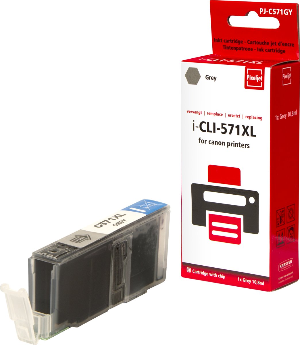 Canon CLI-571 XL inktcartridge |Grijs| - Pixeljet